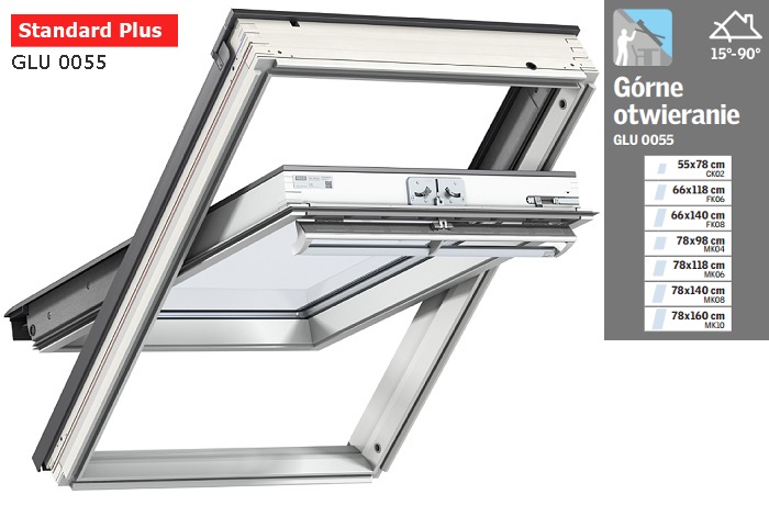 Okno dachowe velux glu 0055